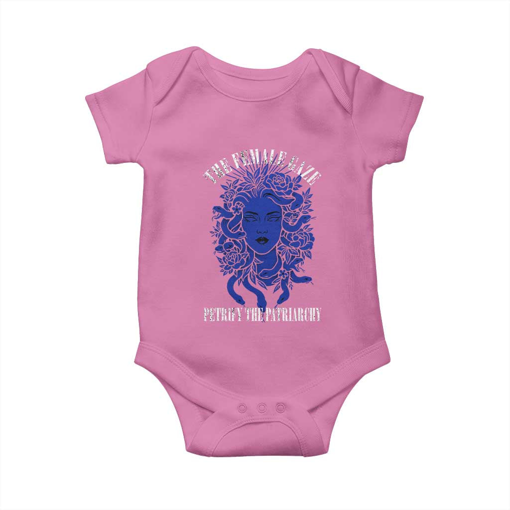 Medusa Feminist Baby Onesie Womens Rights Mythical Empowerment Graphic - Wonder Print Shop