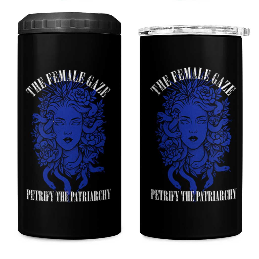 Medusa Feminist 4 in 1 Can Cooler Tumbler Womens Rights Mythical Empowerment Graphic - Wonder Print Shop