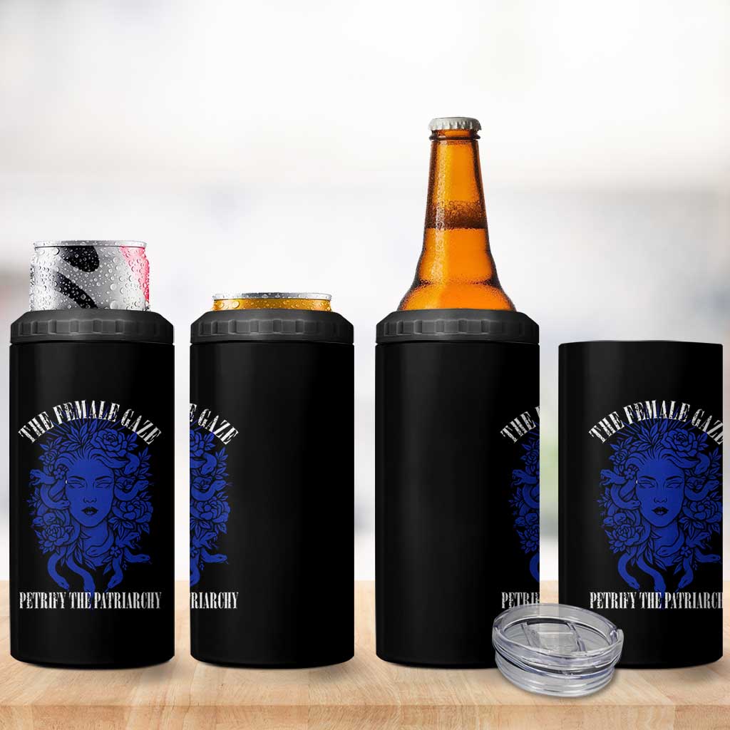 Medusa Feminist 4 in 1 Can Cooler Tumbler Womens Rights Mythical Empowerment Graphic - Wonder Print Shop