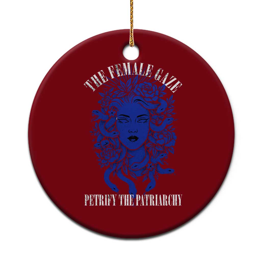 Medusa Feminist Ceramic Ornament Womens Rights Mythical Empowerment Graphic - Wonder Print Shop