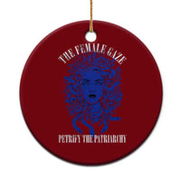 Medusa Feminist Ceramic Ornament Womens Rights Mythical Empowerment Graphic - Wonder Print Shop