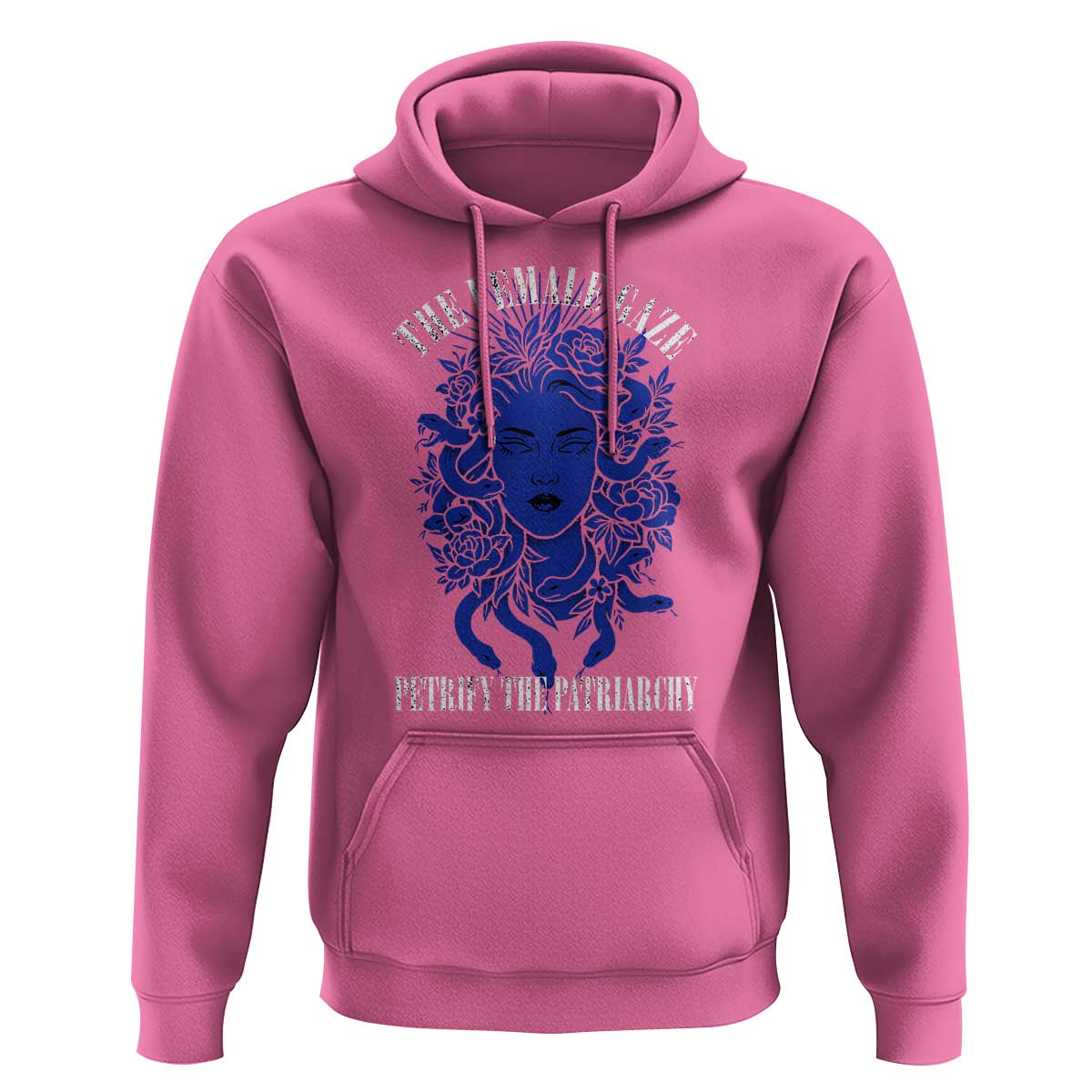 Medusa Feminist Hoodie Womens Rights Mythical Empowerment Graphic - Wonder Print Shop