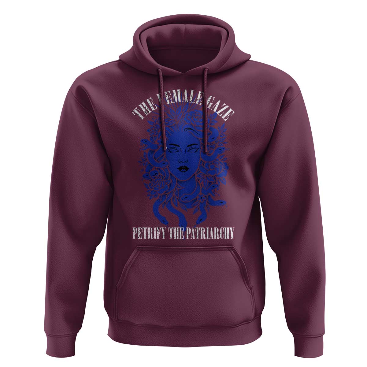 Medusa Feminist Hoodie Womens Rights Mythical Empowerment Graphic - Wonder Print Shop