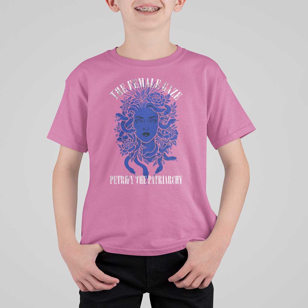 Medusa Feminist T Shirt For Kid Womens Rights Mythical Empowerment Graphic - Wonder Print Shop