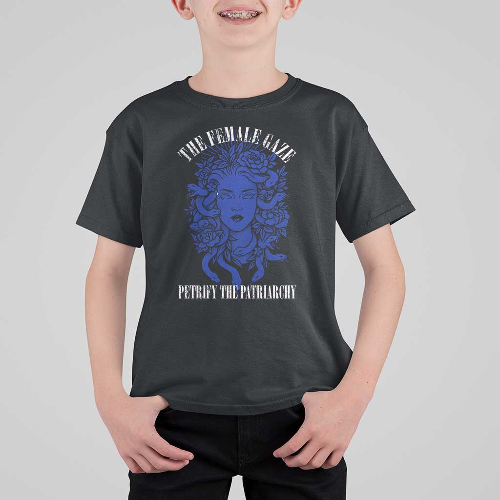 Medusa Feminist T Shirt For Kid Womens Rights Mythical Empowerment Graphic - Wonder Print Shop