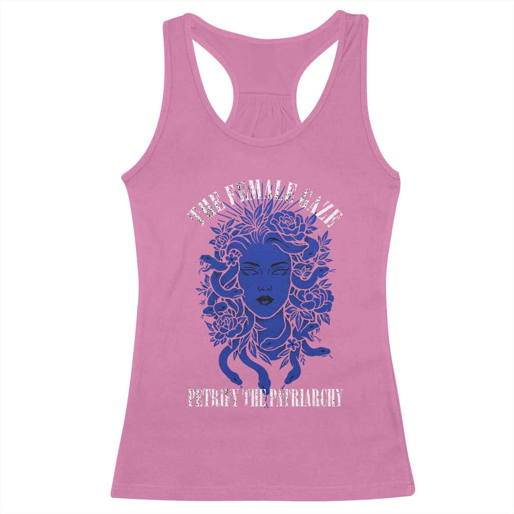 Medusa Feminist Racerback Tank Top Womens Rights Mythical Empowerment Graphic - Wonder Print Shop