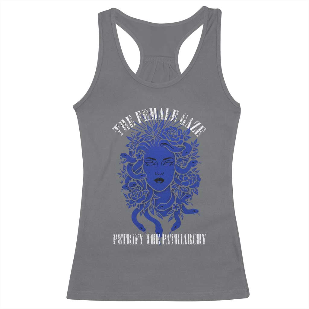 Medusa Feminist Racerback Tank Top Womens Rights Mythical Empowerment Graphic - Wonder Print Shop
