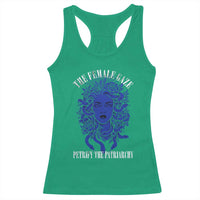 Medusa Feminist Racerback Tank Top Womens Rights Mythical Empowerment Graphic - Wonder Print Shop