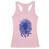 Medusa Feminist Racerback Tank Top Womens Rights Mythical Empowerment Graphic - Wonder Print Shop