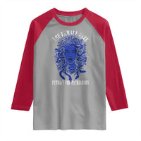 Medusa Feminist Raglan Shirt Womens Rights Mythical Empowerment Graphic - Wonder Print Shop