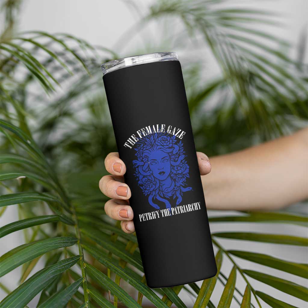 Medusa Feminist Skinny Tumbler Womens Rights Mythical Empowerment Graphic - Wonder Print Shop
