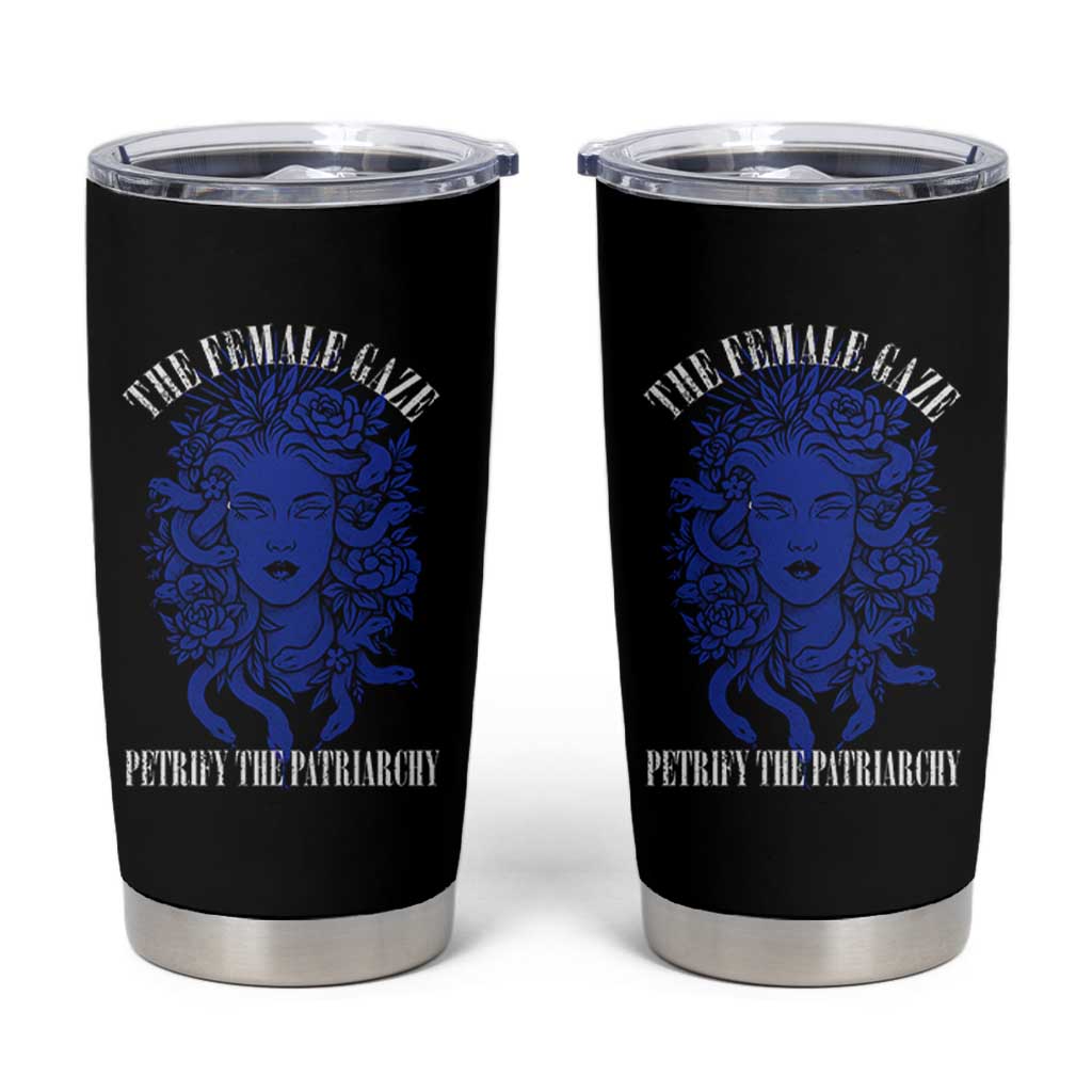 Medusa Feminist Tumbler Cup Womens Rights Mythical Empowerment Graphic - Wonder Print Shop