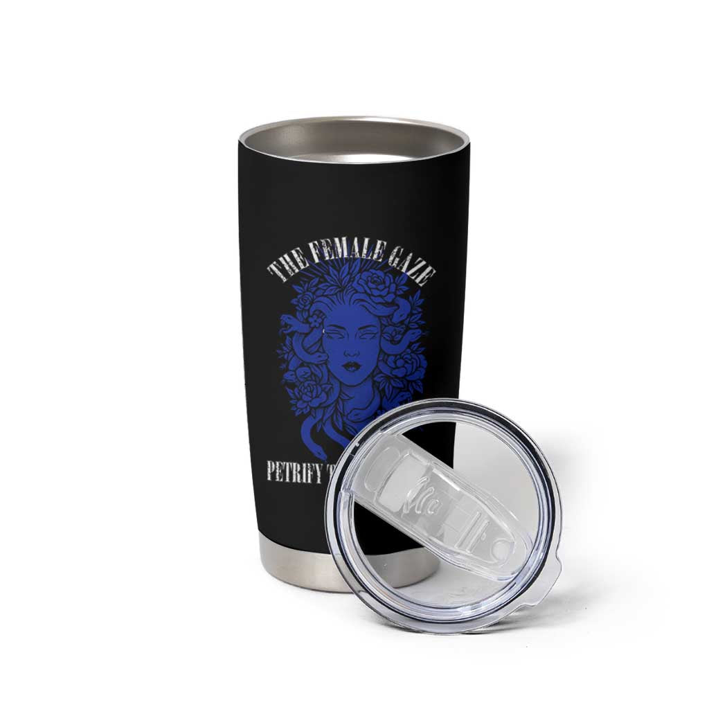 Medusa Feminist Tumbler Cup Womens Rights Mythical Empowerment Graphic - Wonder Print Shop