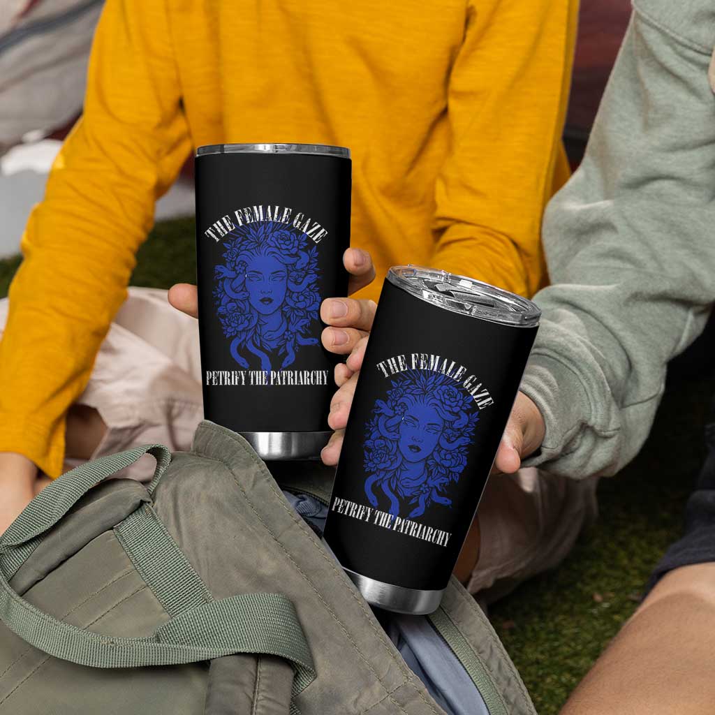 Medusa Feminist Tumbler Cup Womens Rights Mythical Empowerment Graphic - Wonder Print Shop