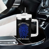 Medusa Feminist Tumbler With Handle Womens Rights Mythical Empowerment Graphic - Wonder Print Shop