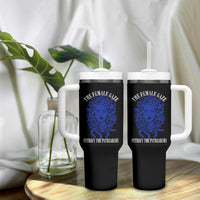 Medusa Feminist Tumbler With Handle Womens Rights Mythical Empowerment Graphic - Wonder Print Shop