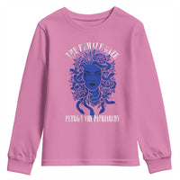 Medusa Feminist Youth Sweatshirt Womens Rights Mythical Empowerment Graphic - Wonder Print Shop
