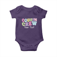 Personalized Matching Cousin Crew Baby Onesie Custom Name Retro Family Reunion Cousins Vacation - Wonder Print Shop