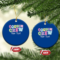 Personalized Matching Cousin Crew Ceramic Ornament Custom Name Retro Family Reunion Cousins Vacation - Wonder Print Shop