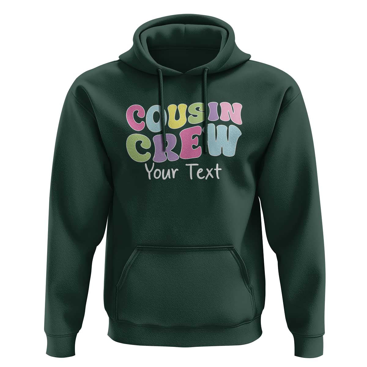 Personalized Matching Cousin Crew Hoodie Custom Name Retro Family Reunion Cousins Vacation - Wonder Print Shop