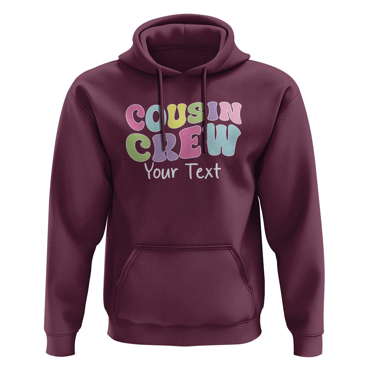 Personalized Matching Cousin Crew Hoodie Custom Name Retro Family Reunion Cousins Vacation - Wonder Print Shop