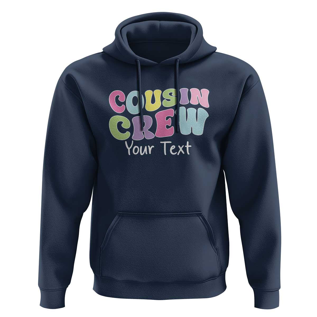 Personalized Matching Cousin Crew Hoodie Custom Name Retro Family Reunion Cousins Vacation - Wonder Print Shop