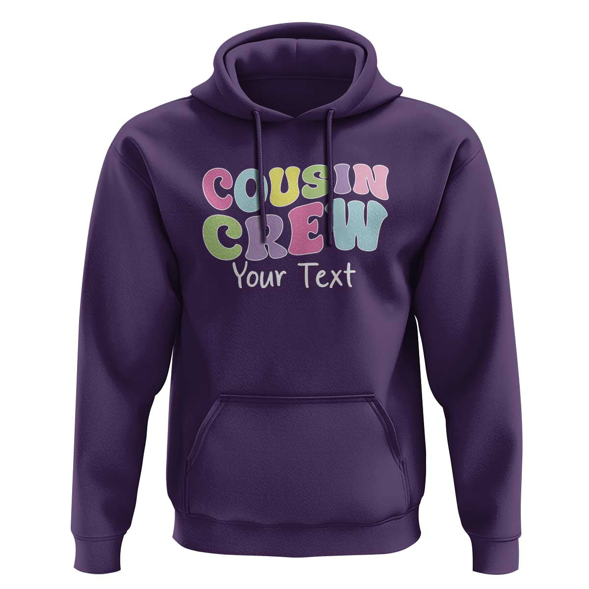 Personalized Matching Cousin Crew Hoodie Custom Name Retro Family Reunion Cousins Vacation - Wonder Print Shop