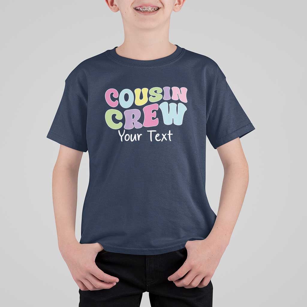Personalized Matching Cousin Crew T Shirt For Kid Custom Name Retro Family Reunion Cousins Vacation - Wonder Print Shop