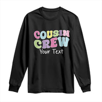 Personalized Matching Cousin Crew Long Sleeve Shirt Custom Name Retro Family Reunion Cousins Vacation - Wonder Print Shop