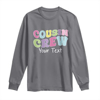 Personalized Matching Cousin Crew Long Sleeve Shirt Custom Name Retro Family Reunion Cousins Vacation - Wonder Print Shop