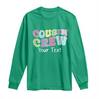 Personalized Matching Cousin Crew Long Sleeve Shirt Custom Name Retro Family Reunion Cousins Vacation - Wonder Print Shop