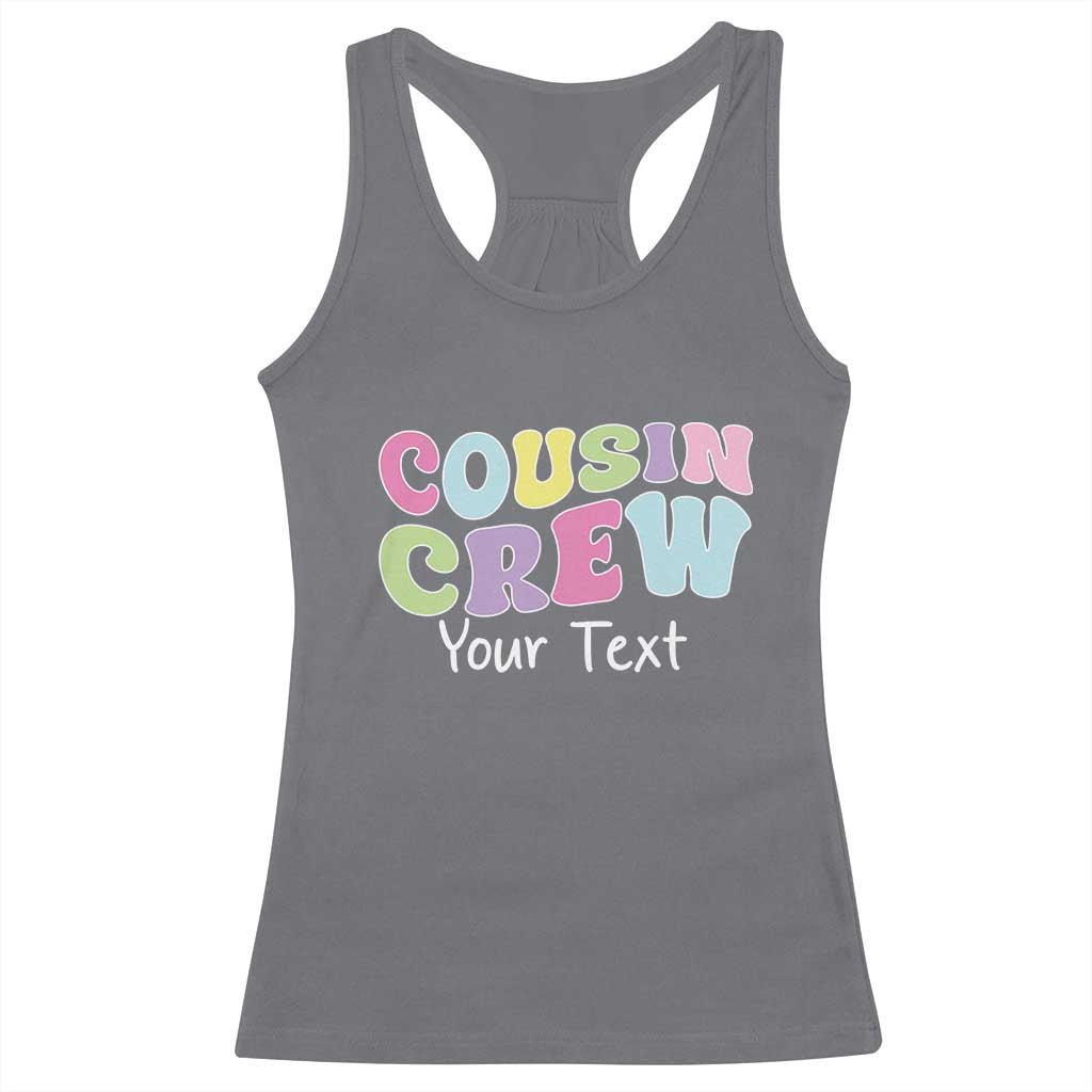 Personalized Matching Cousin Crew Racerback Tank Top Custom Name Retro Family Reunion Cousins Vacation - Wonder Print Shop