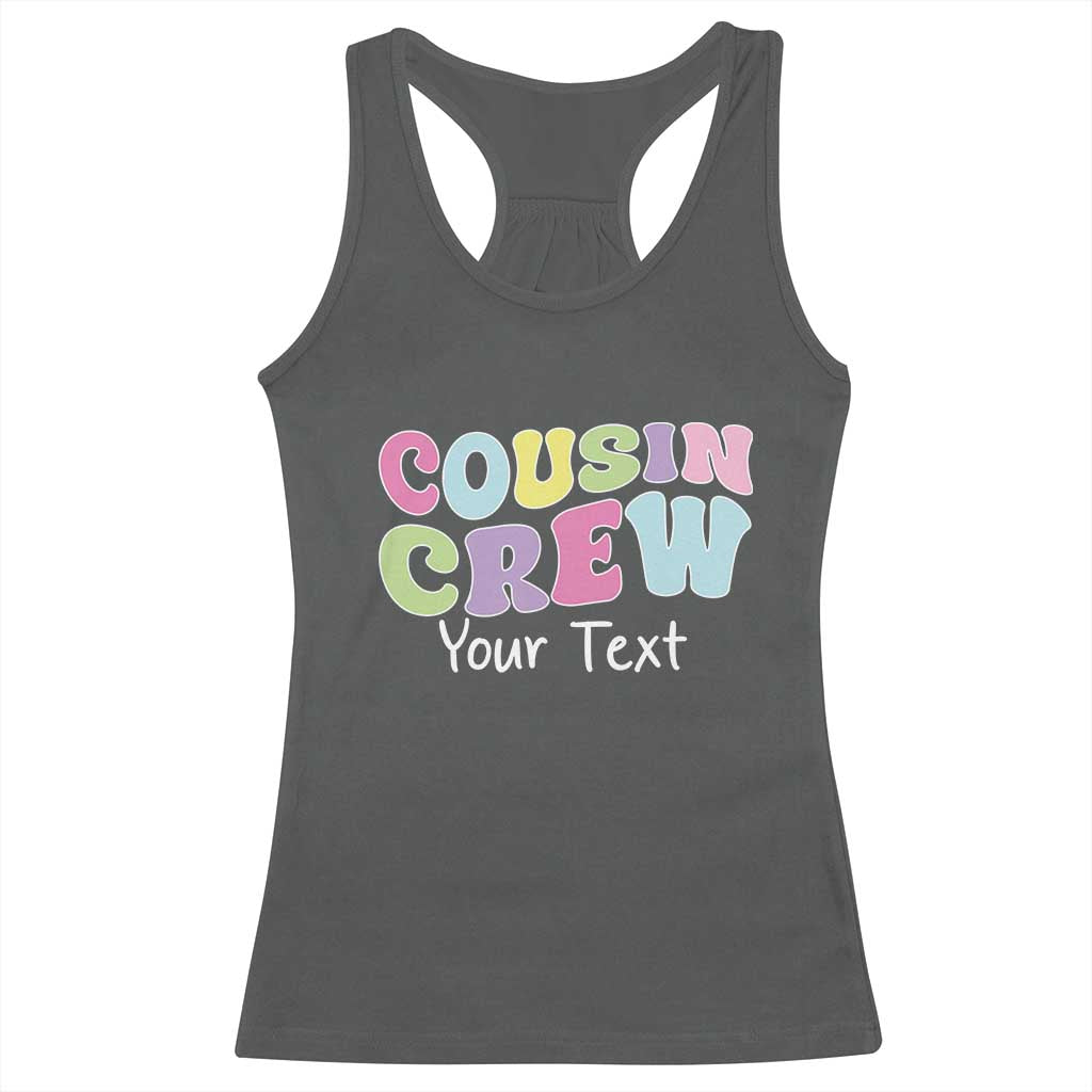 Personalized Matching Cousin Crew Racerback Tank Top Custom Name Retro Family Reunion Cousins Vacation - Wonder Print Shop