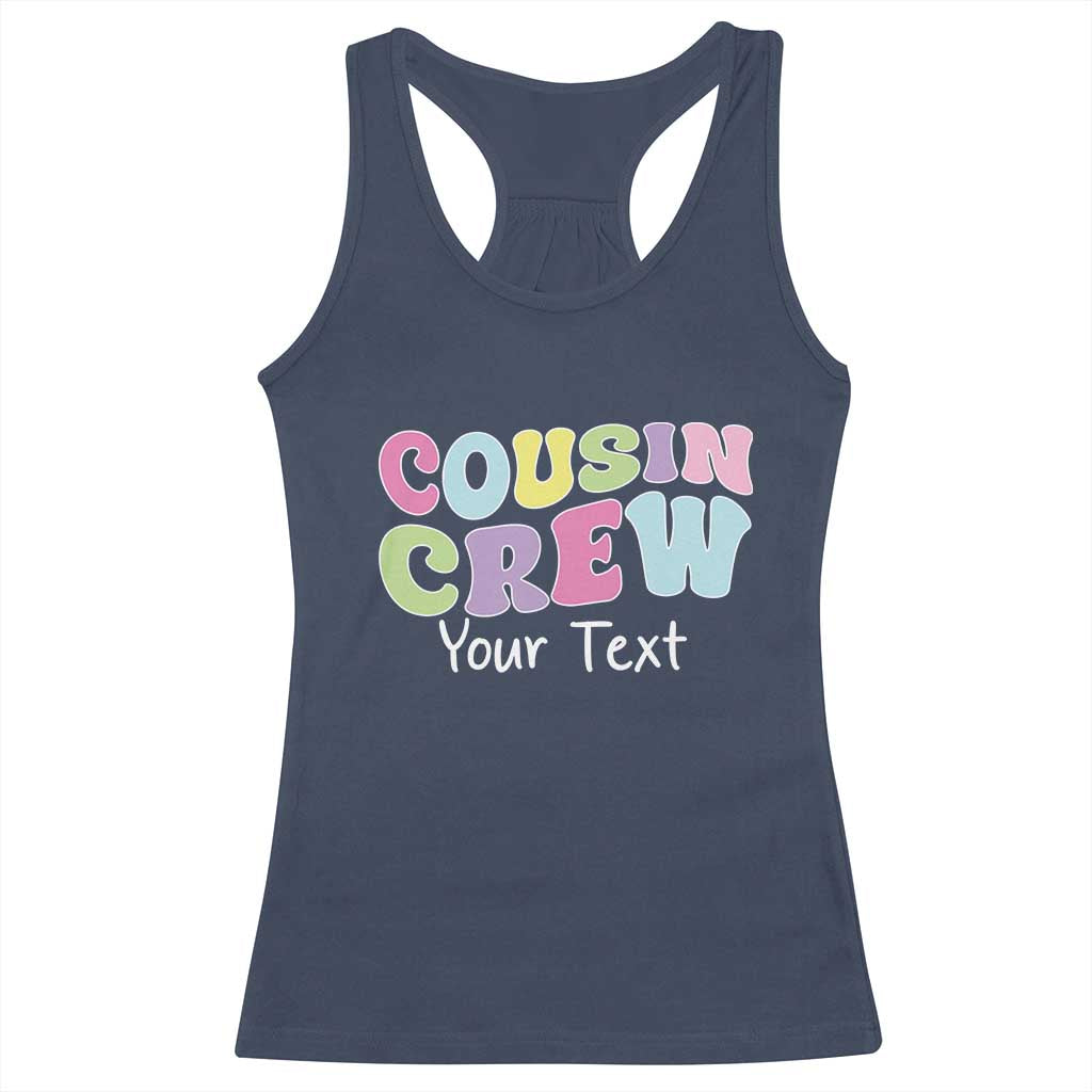 Personalized Matching Cousin Crew Racerback Tank Top Custom Name Retro Family Reunion Cousins Vacation - Wonder Print Shop