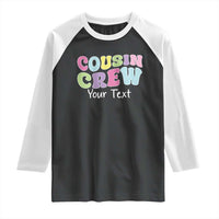 Personalized Matching Cousin Crew Raglan Shirt Custom Name Retro Family Reunion Cousins Vacation - Wonder Print Shop