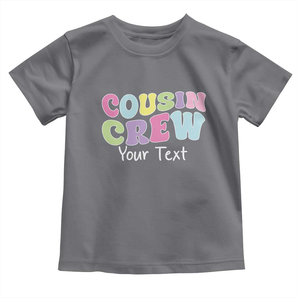 Personalized Matching Cousin Crew Toddler T Shirt Custom Name Retro Family Reunion Cousins Vacation - Wonder Print Shop