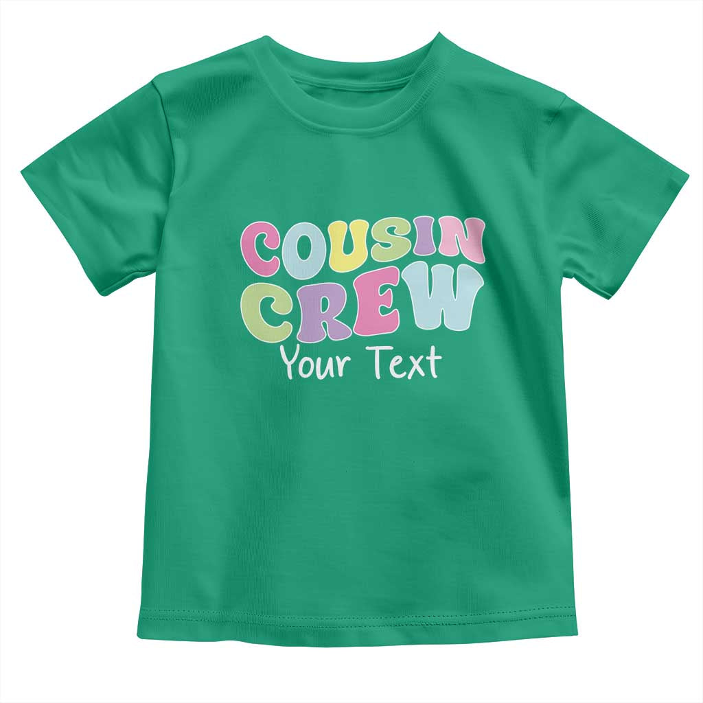 Personalized Matching Cousin Crew Toddler T Shirt Custom Name Retro Family Reunion Cousins Vacation - Wonder Print Shop