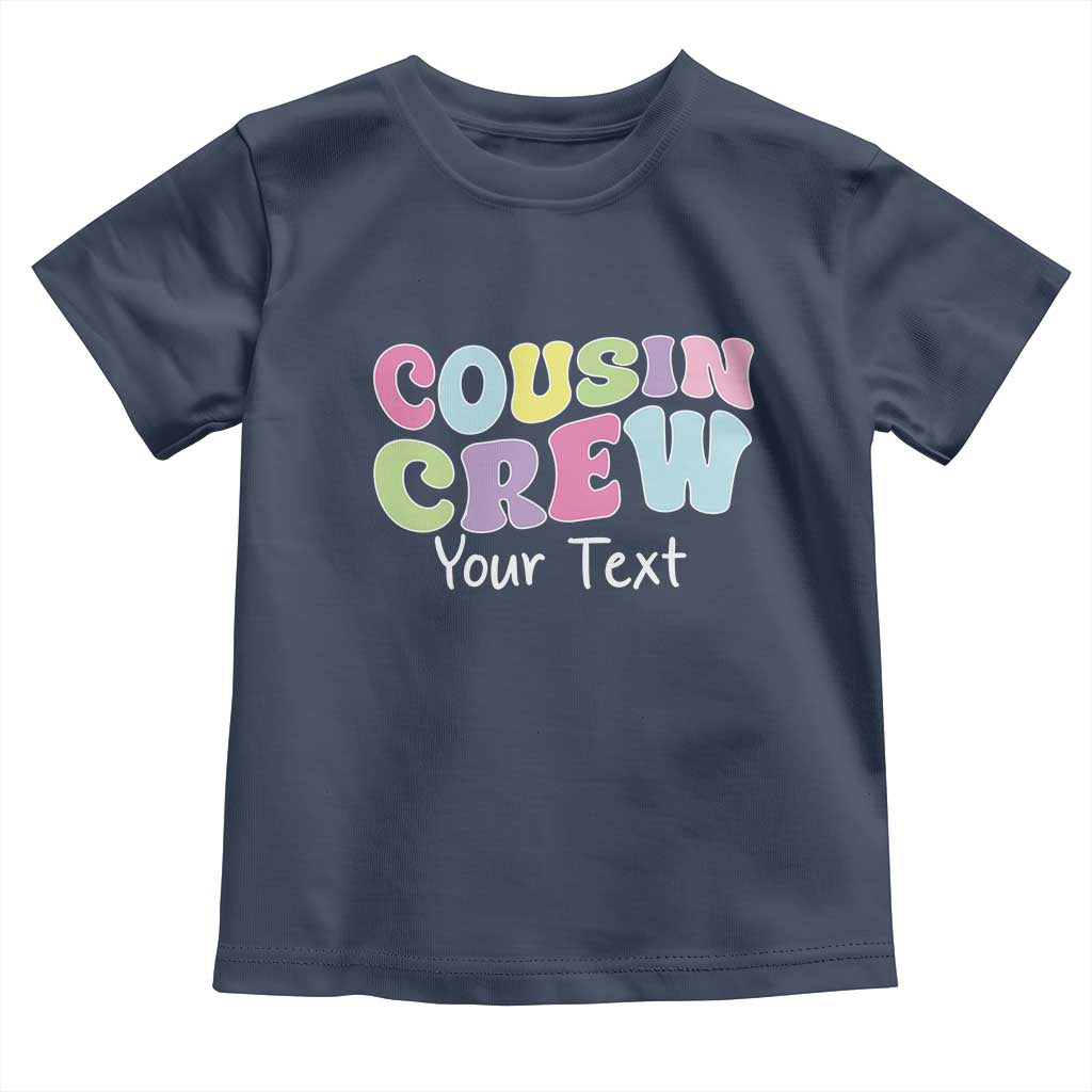 Personalized Matching Cousin Crew Toddler T Shirt Custom Name Retro Family Reunion Cousins Vacation - Wonder Print Shop