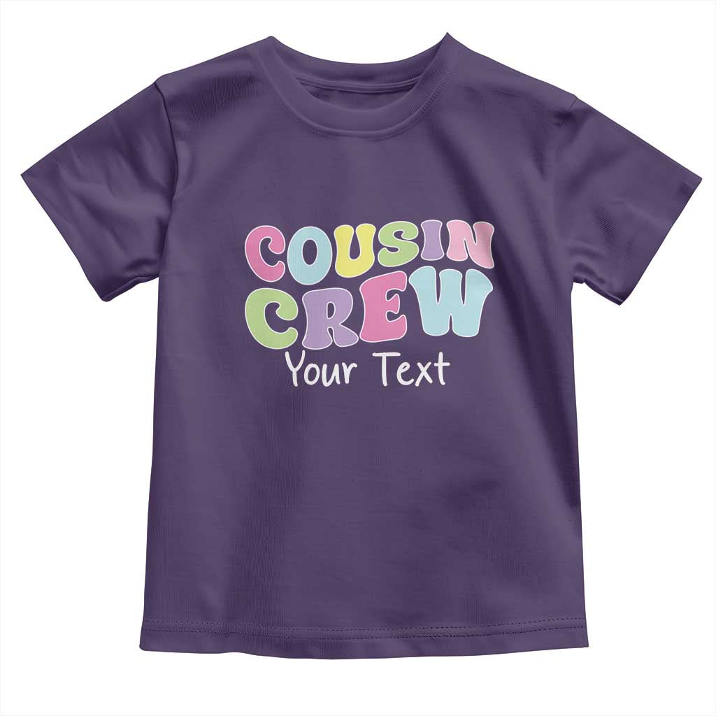 Personalized Matching Cousin Crew Toddler T Shirt Custom Name Retro Family Reunion Cousins Vacation - Wonder Print Shop