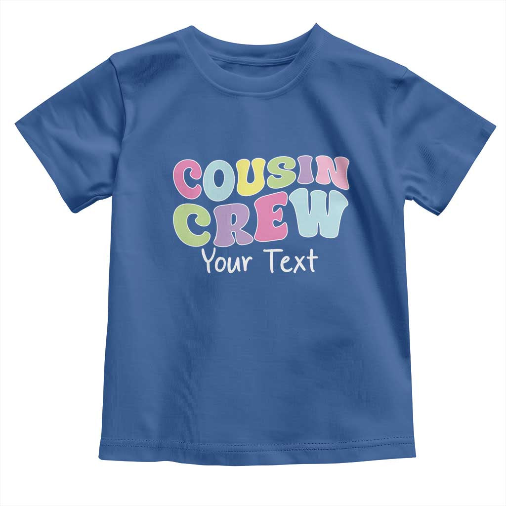 Personalized Matching Cousin Crew Toddler T Shirt Custom Name Retro Family Reunion Cousins Vacation - Wonder Print Shop
