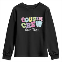 Personalized Matching Cousin Crew Youth Sweatshirt Custom Name Retro Family Reunion Cousins Vacation - Wonder Print Shop