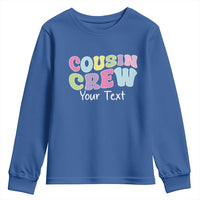 Personalized Matching Cousin Crew Youth Sweatshirt Custom Name Retro Family Reunion Cousins Vacation - Wonder Print Shop