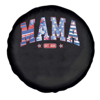 American Mama Est 2025 Spare Tire Cover 4th of July Pregnancy Reveal - Wonder Print Shop