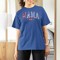 American Mama Est 2025 T Shirt For Women 4th of July Pregnancy Reveal - Wonder Print Shop