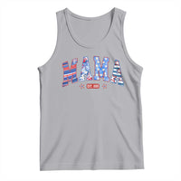American Mama Est 2025 Tank Top 4th of July Pregnancy Reveal - Wonder Print Shop