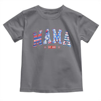 American Mama Est 2025 Toddler T Shirt 4th of July Pregnancy Reveal - Wonder Print Shop
