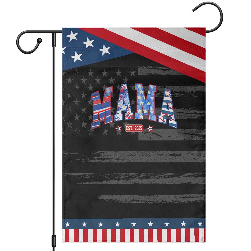 American Mama Est 2025 Garden Flag 4th of July Pregnancy Reveal