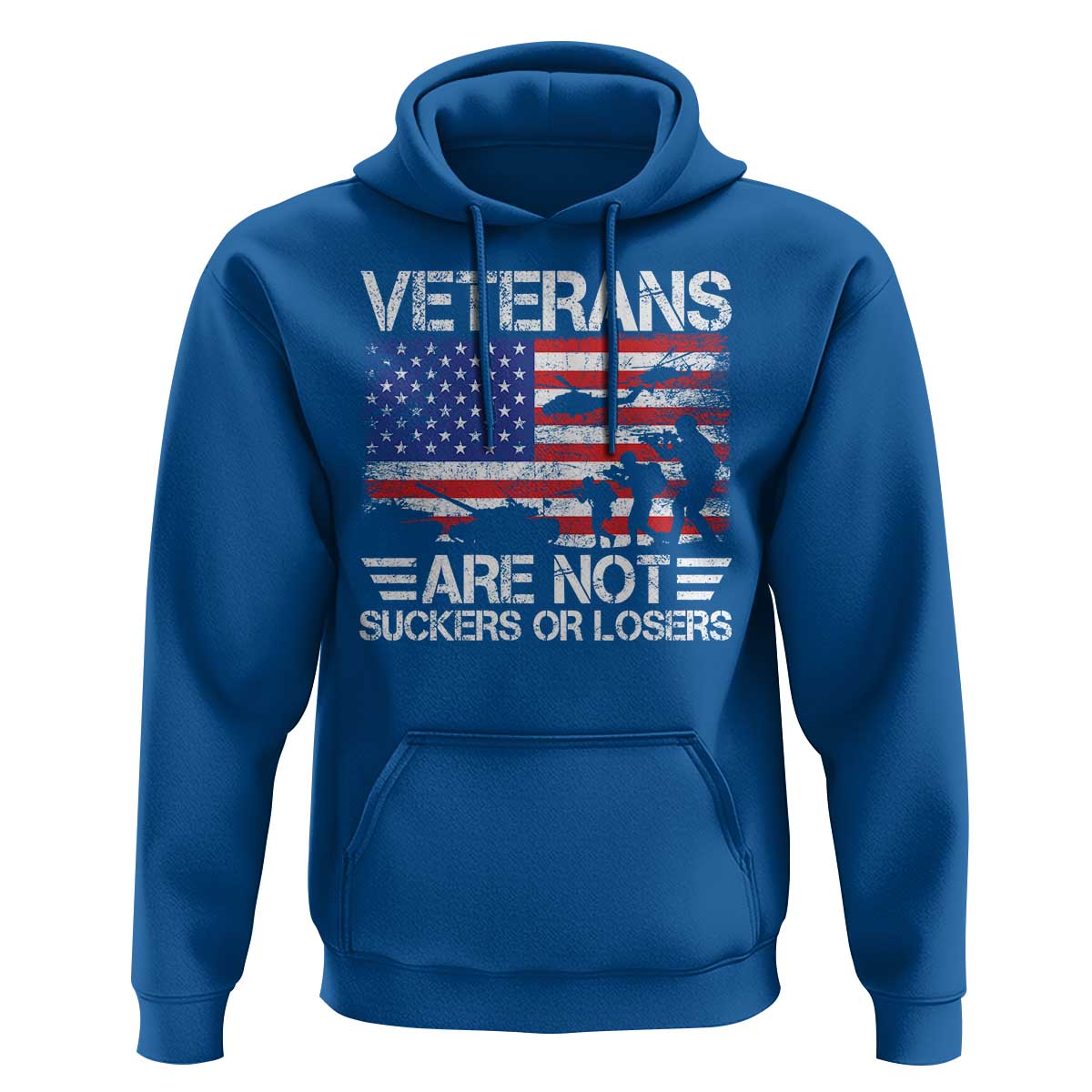 Veterans Are Not Suckers Or Losers Hoodie Veteran Vintage US Flag Protest