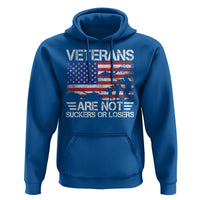 Veterans Are Not Suckers Or Losers Hoodie Veteran Vintage US Flag Protest