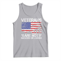 Veterans Are Not Suckers Or Losers Tank Top Veteran Vintage US Flag Protest